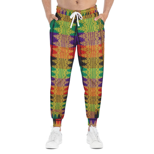 Philippine Batik Inspired crisply PRINTED Athletic Joggers | Multi Cultural Filipino Clothing | Philippine Independence Day Attire.