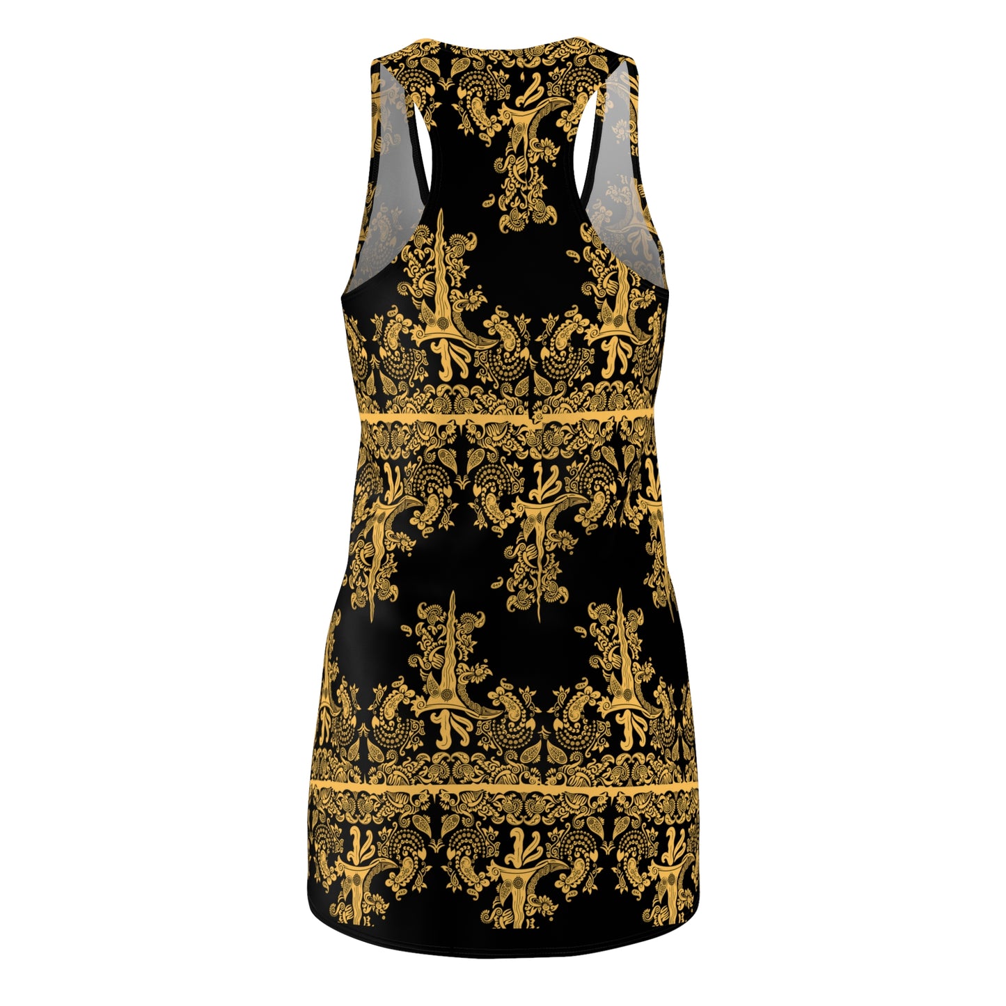 Philippines Batik Inspired Black and Gold theme Racerback Dress | Filipino Multi Cultural dress | Phil Independence day Celebration Attire