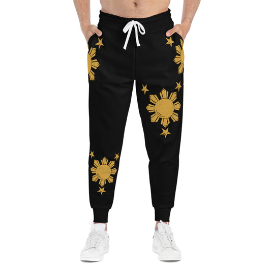 Philippines Filipino Sun & Star Athletic Joggers | Multi Cultural Filipino Clothing | Philippine Independence Day Attire.