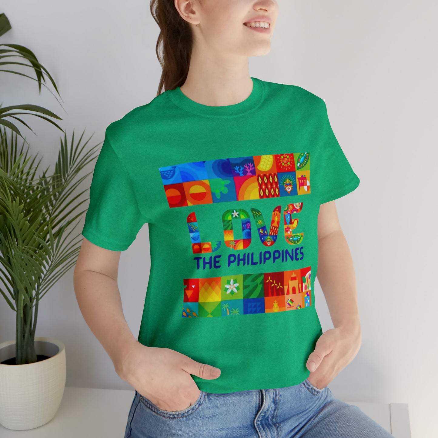 Love the Philippines Shirt , Filipino Shirt, Pinoy Shirt, Philippine Apparel