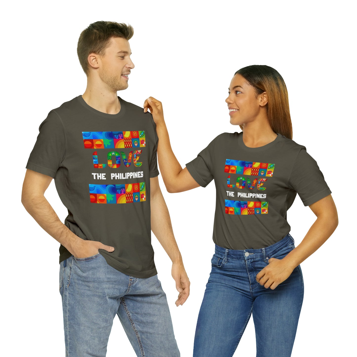 Love the Philippines Shirt , Filipino Shirt, Pinoy Shirt, Philippine Apparel