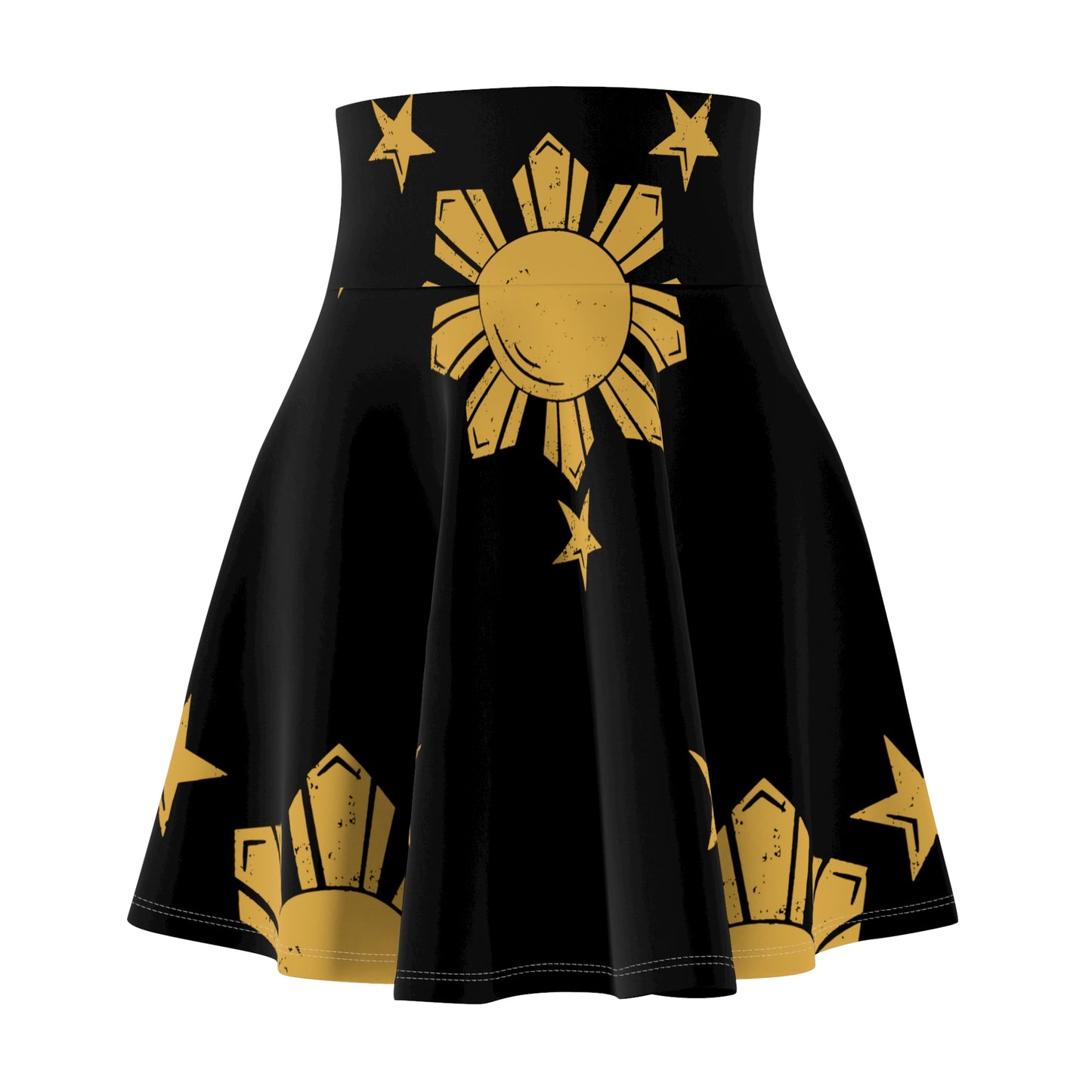 Philippines Filipino Sun & Star Women's Skater Skirt | Muliti cultural Philippine Filipino Attire | Independence Day Celebration Attire