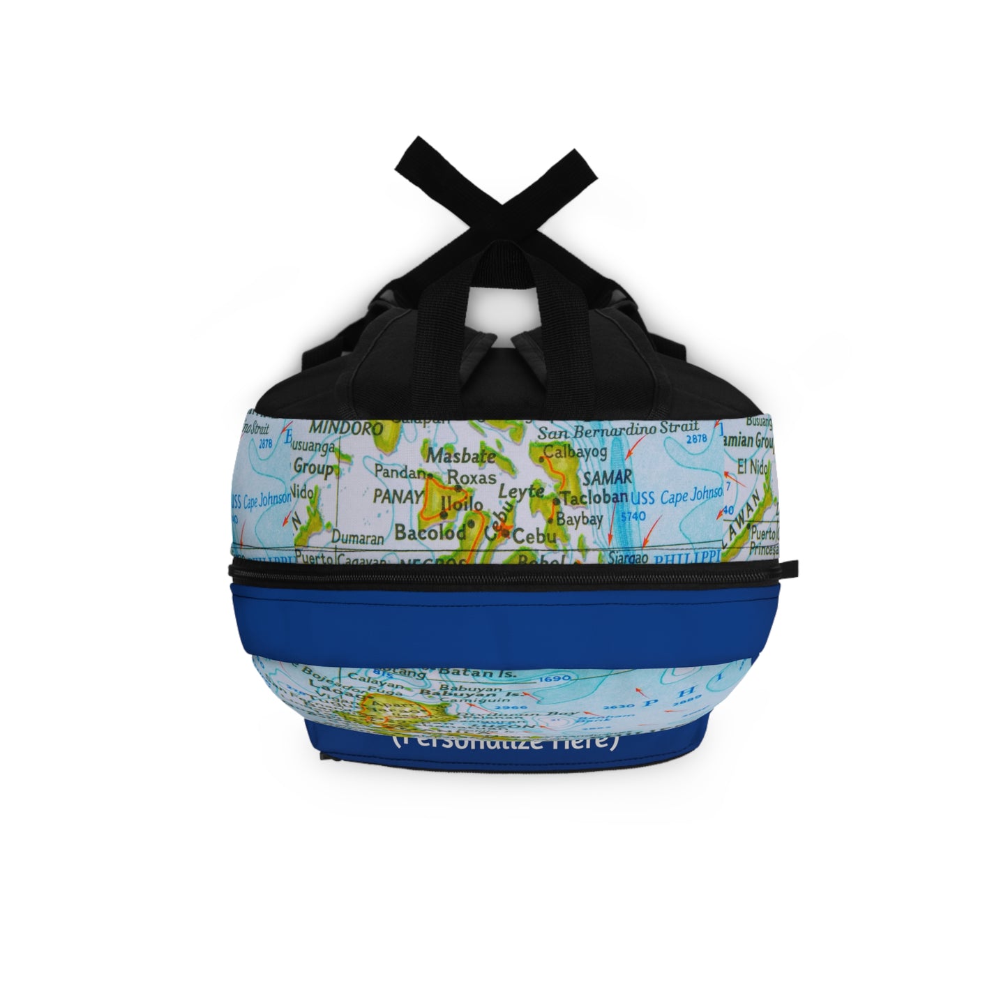 Personalized Philippine Map Backpack | Filipino Map Bag | Crisply Printed Durable backpack |