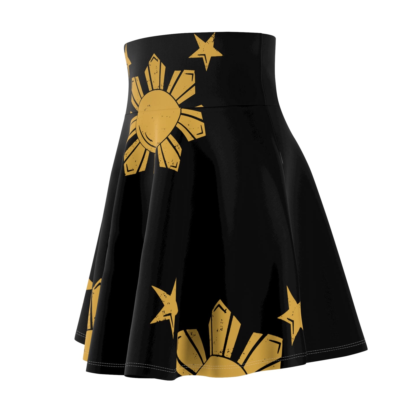 Philippines Filipino Sun & Star Women's Skater Skirt | Muliti cultural Philippine Filipino Attire | Independence Day Celebration Attire