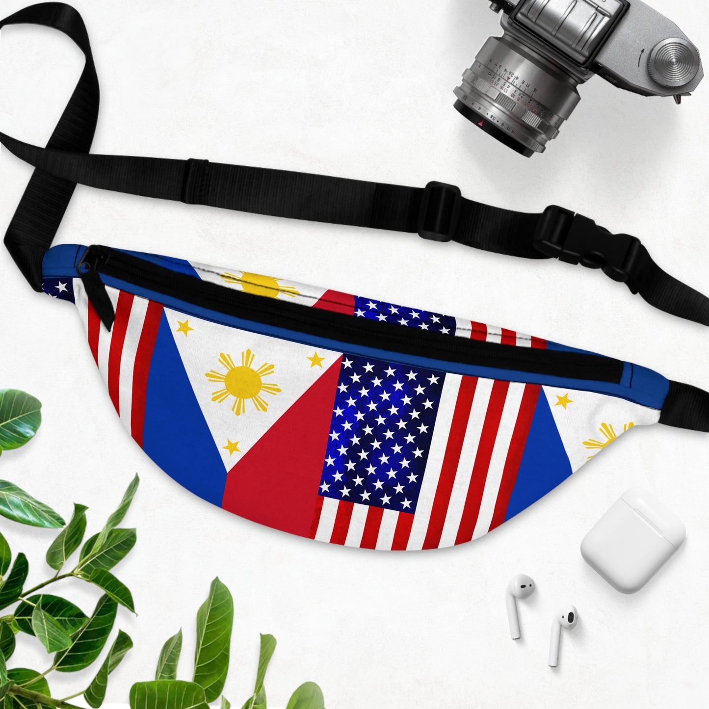 Copy of Philippines - USA Mixed Flag Fanny Pack | Philam friendship day | 4th of July fanny pack