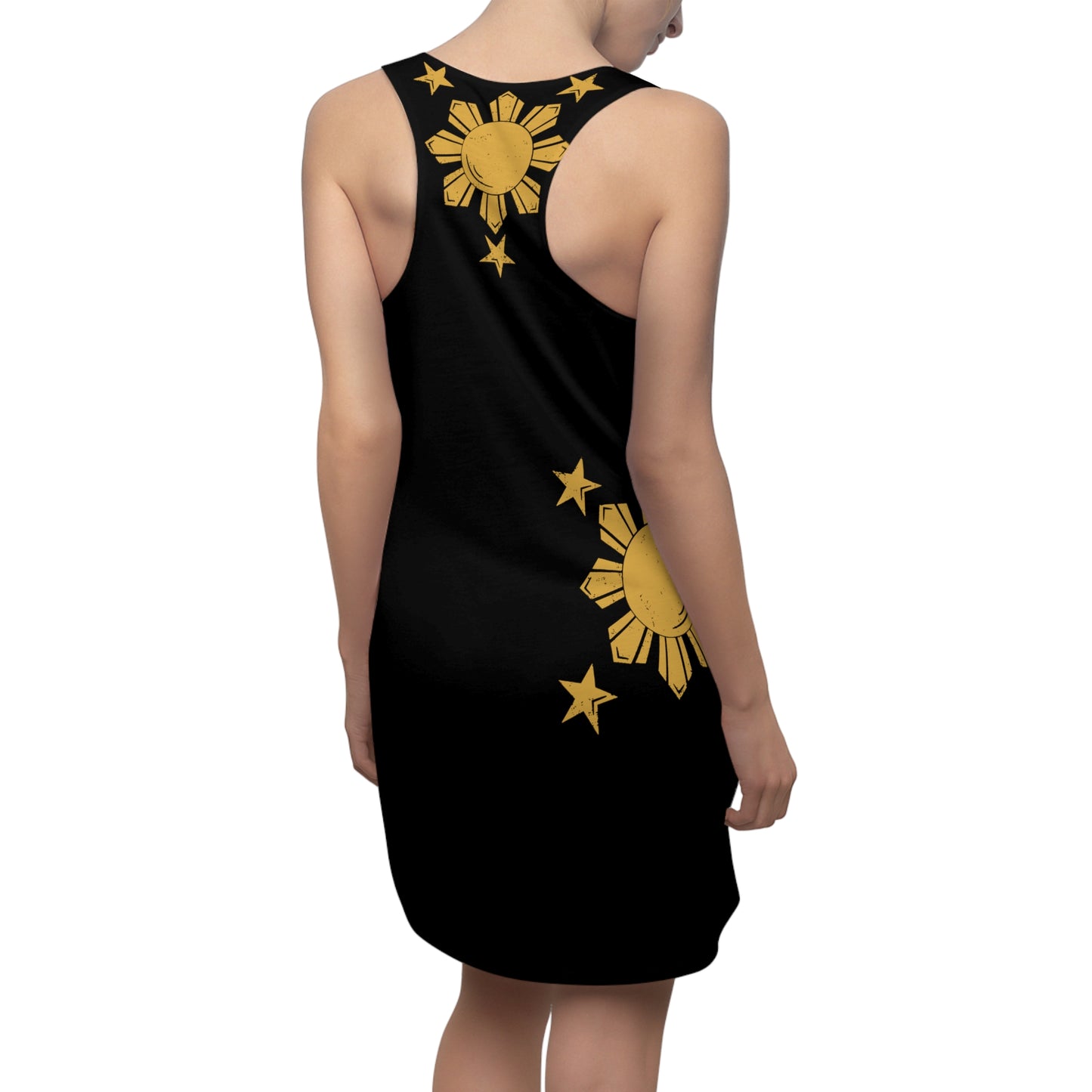 Philippines Filipino Three Stars & Sun Racerback Dress | Multi Cultural dress | Philippine Independence Day Attire| Summer dress