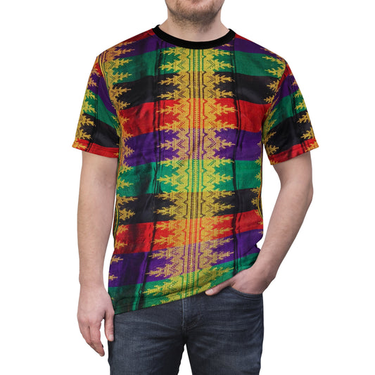 Philippines Filipino Crisply PRINTED Batik Inspired Unisex T Shirt | Mindanao Batik Mens / Womens Shirt ?