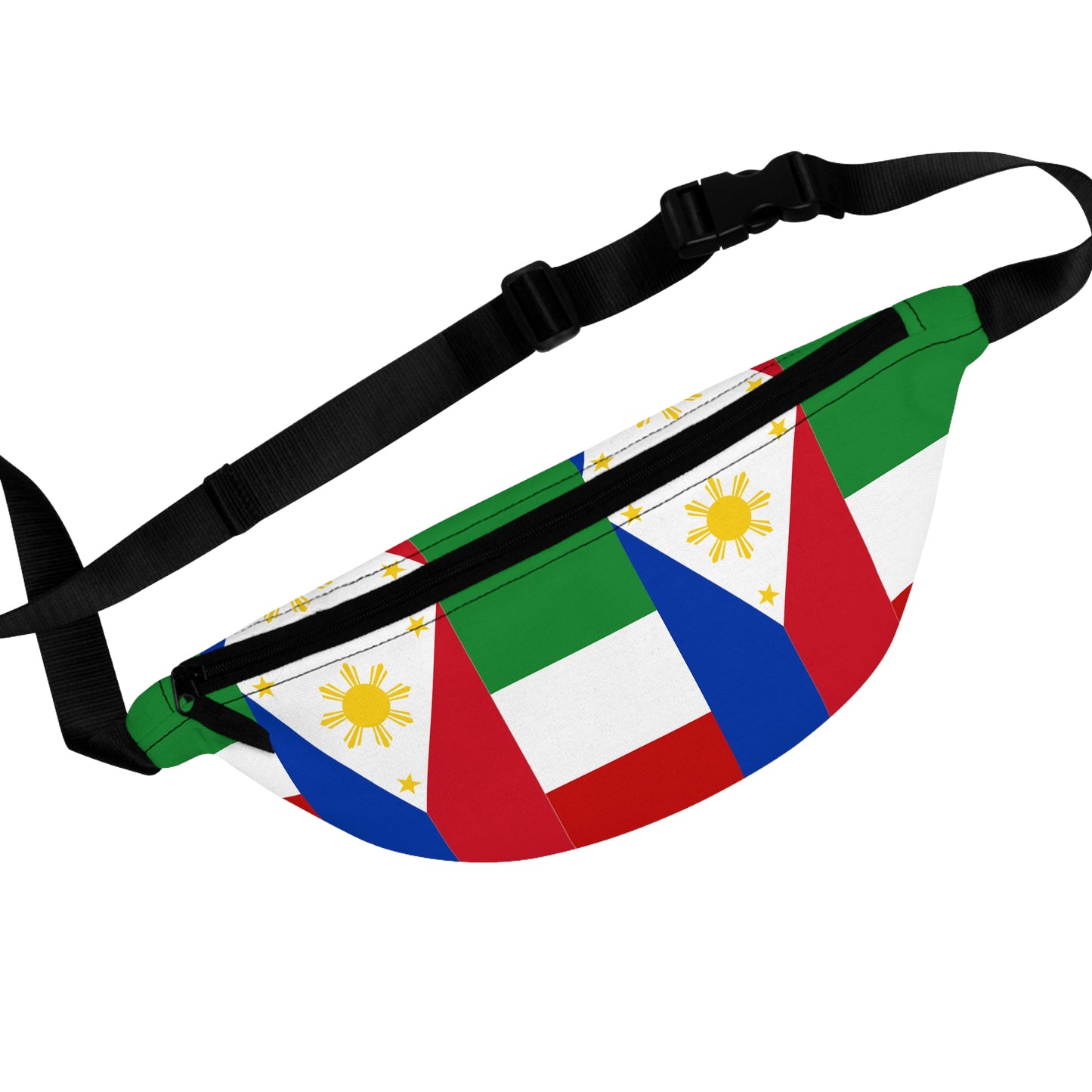 Philippines -Italy Mixed Flag Fanny Pack | Philippines- Italy friendship day fanny pack