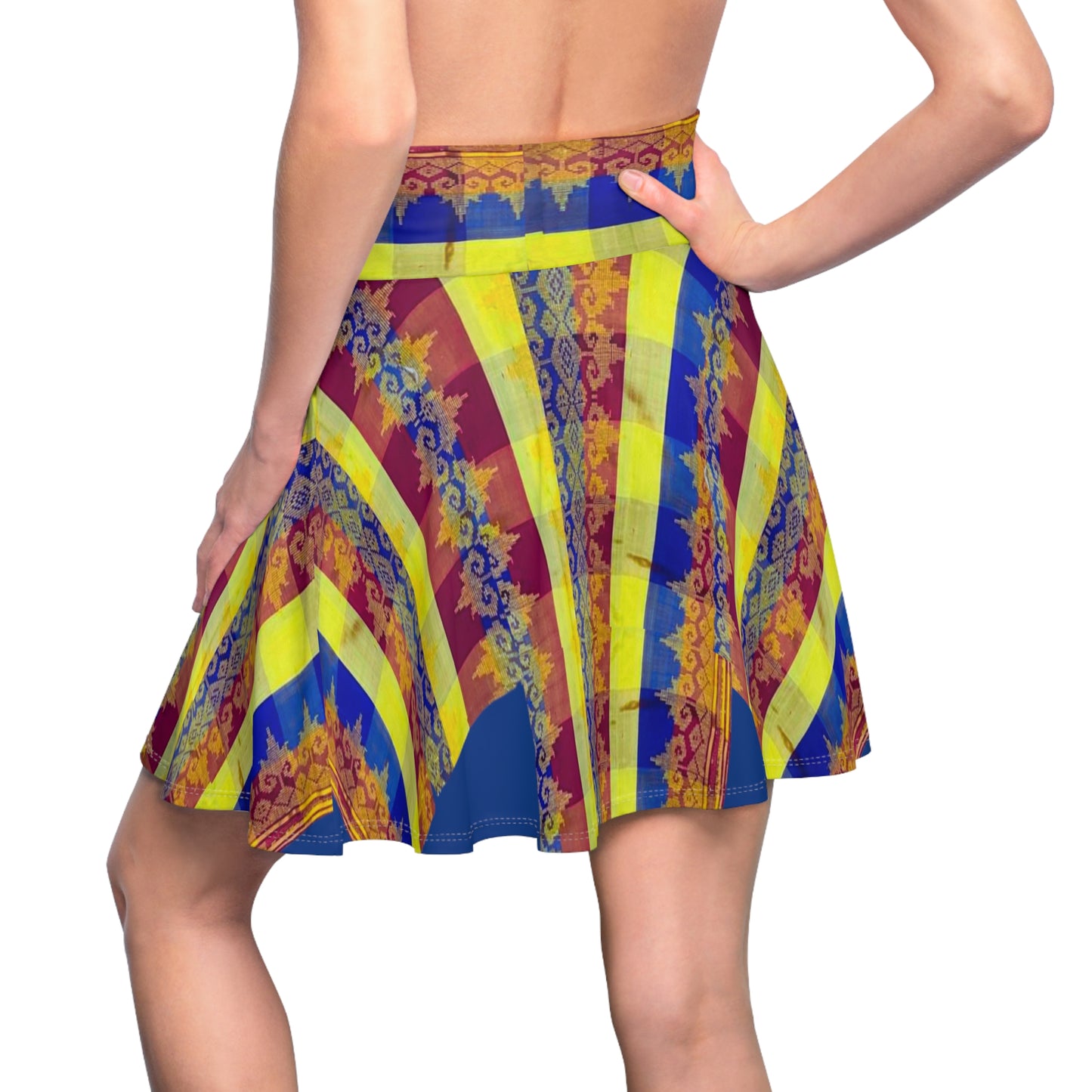 Philippines Crisply PRINTED Batik Inspired Skater Skirt | Muliti cultural Philippine Filipino Attire | Independence Day | Plaid