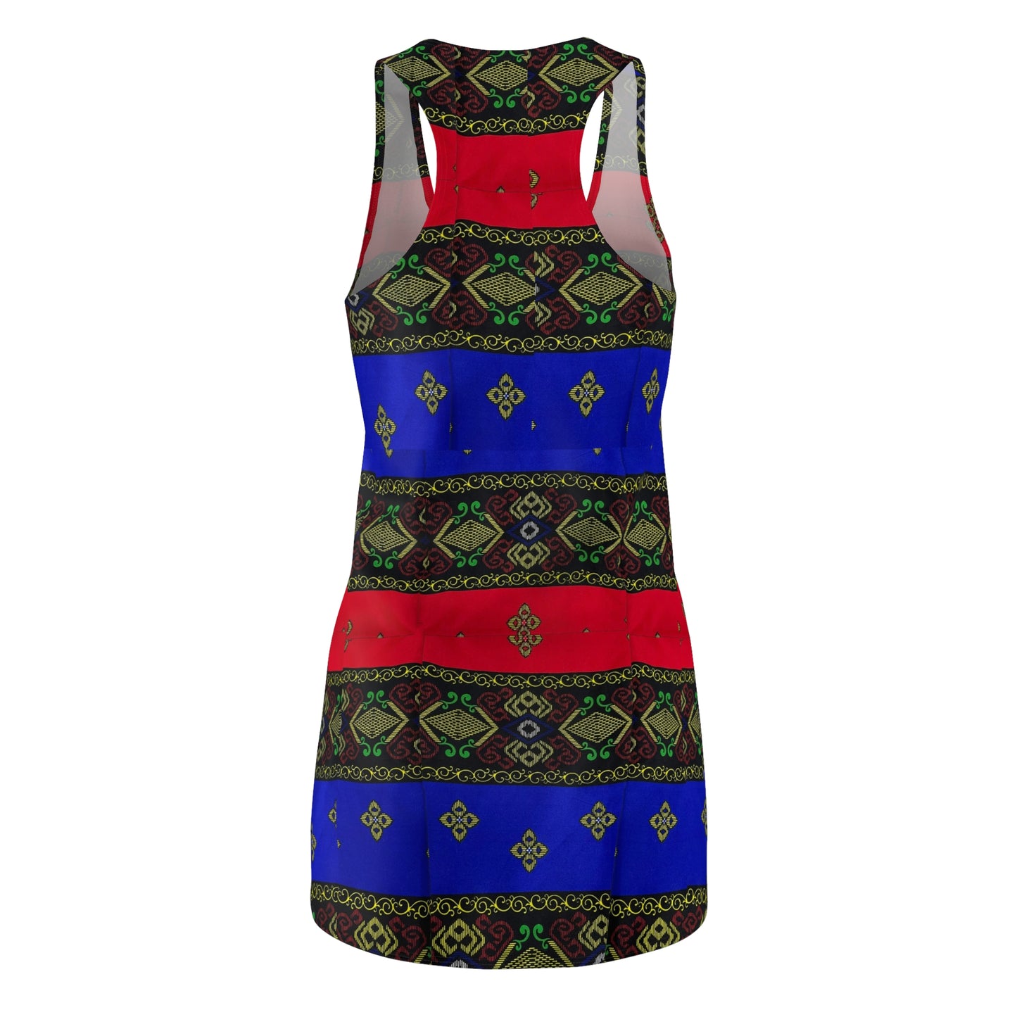 Philippines Filipino batik Inspired Summer Dress | Filipino Womens Cut & Sew Racerback Dress |