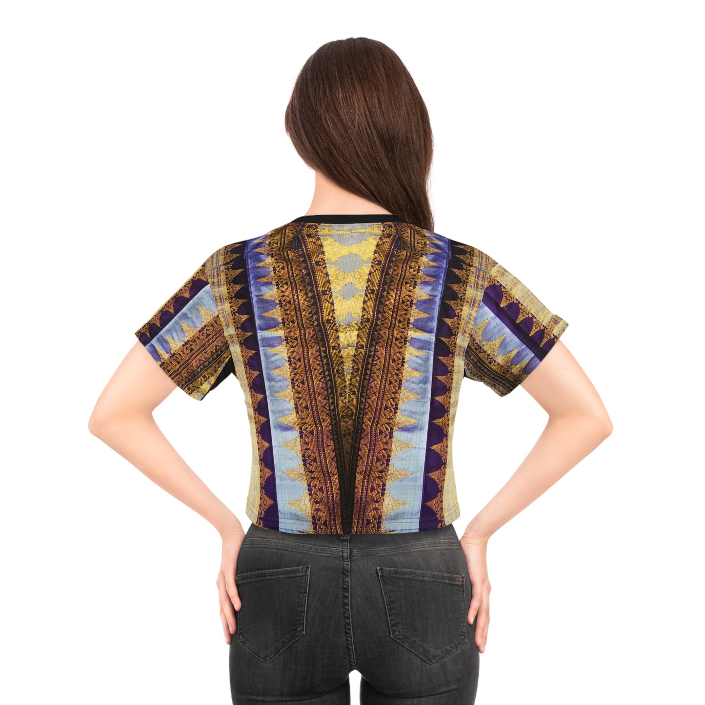 Philippines Filipino Mindanao batik Inspired Crop top tee for ladies.