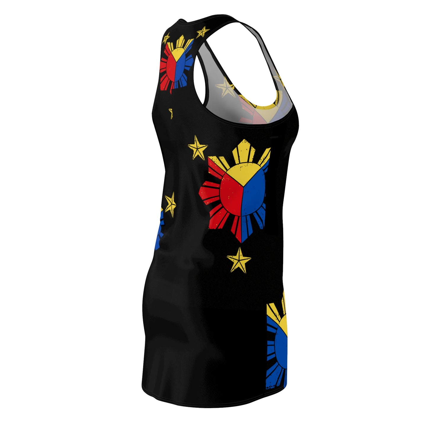 Philippines Filipino Sun Star & Flag Inspired Racerback Dress | Multi Cultural dress | Philippine Independence Day Attire