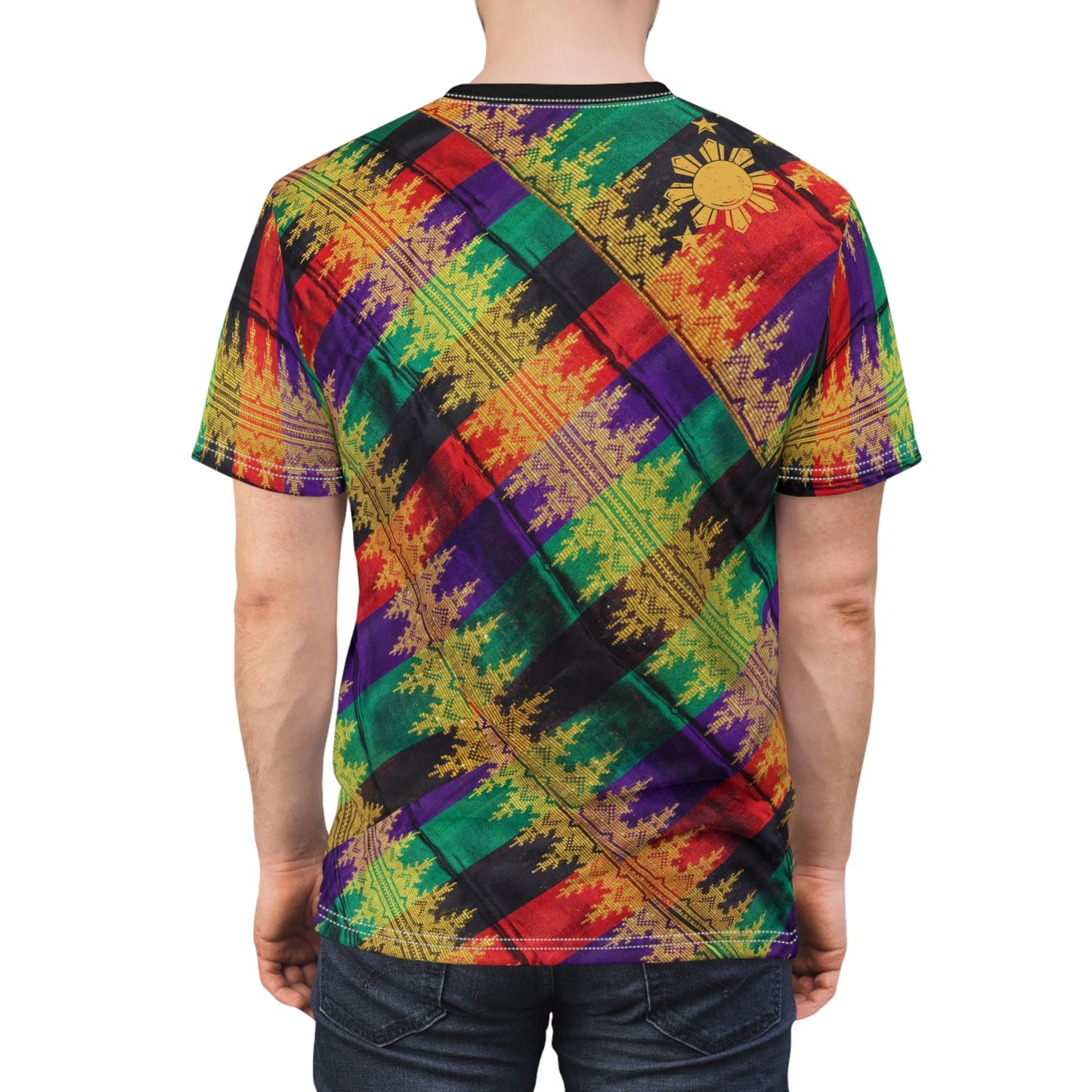 Philippine Batik Multi Colored Unisex Cut & Sew Tee