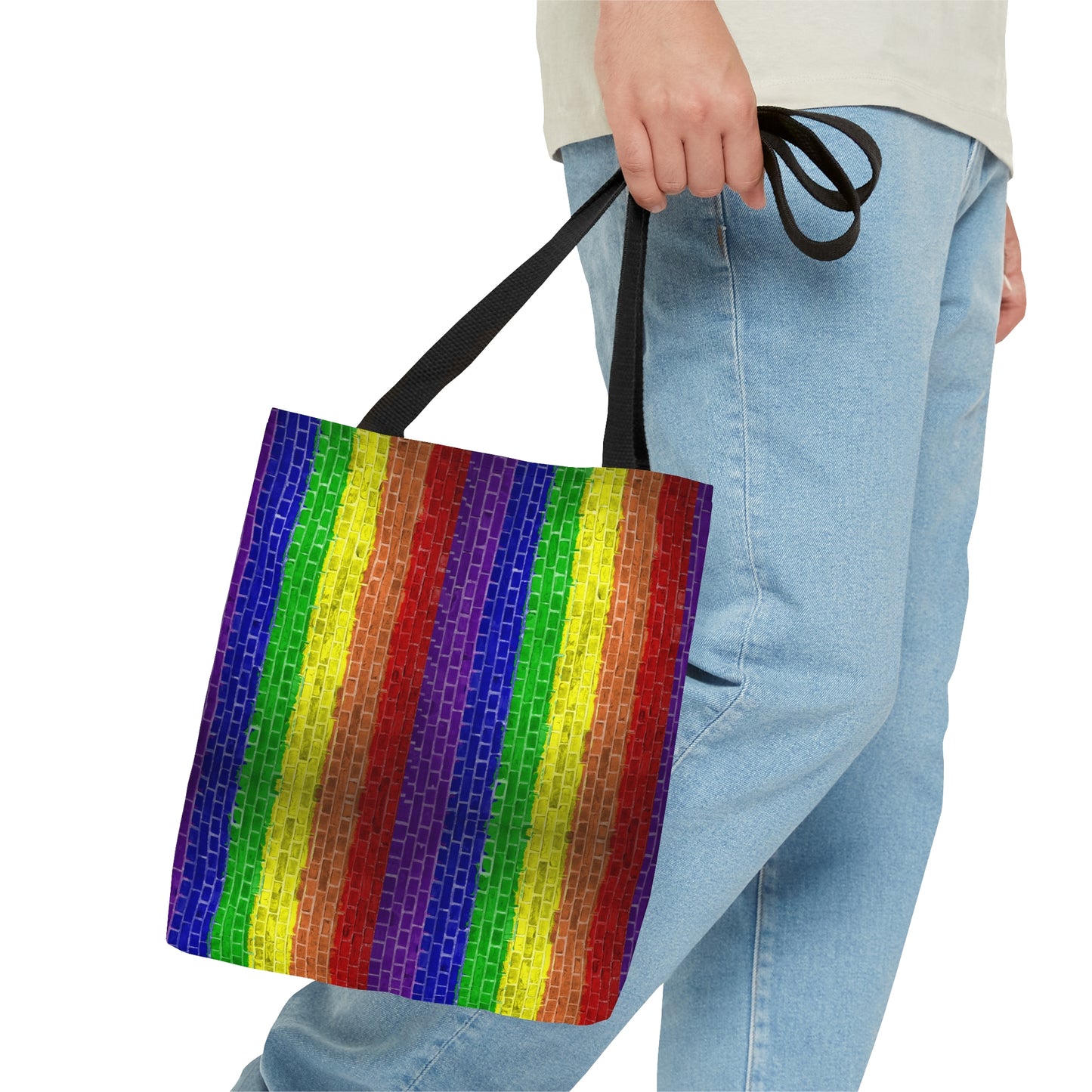 Pride LGBT Rainbow Tote Bag | Rainbow Flag LGBT Bag Crisply Printed