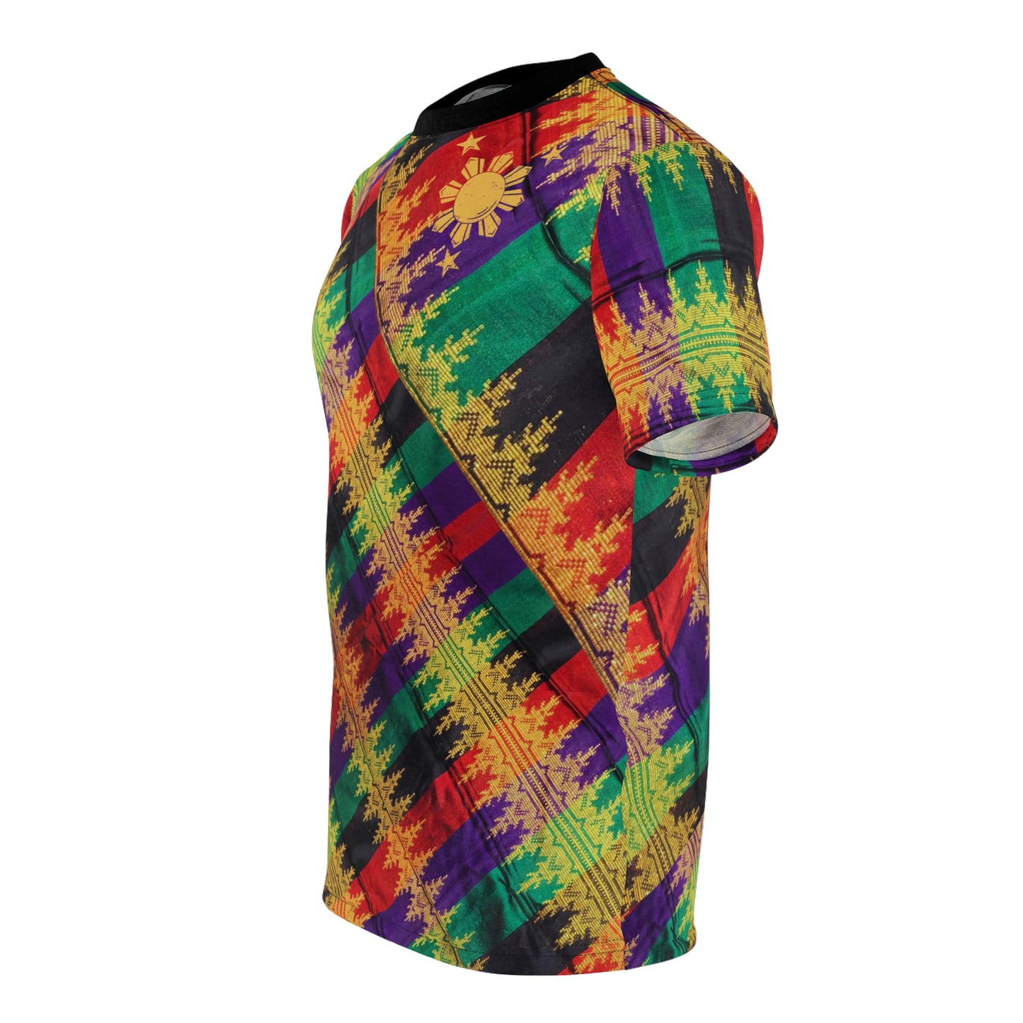 Philippine Batik Multi Colored Unisex Cut & Sew Tee