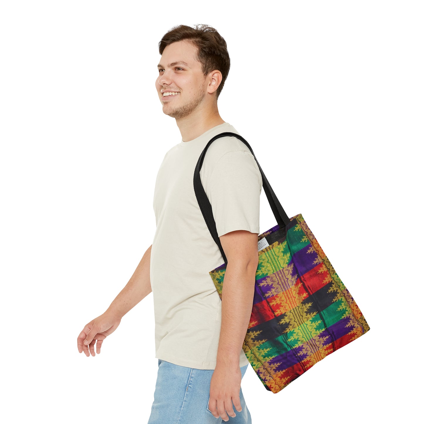Philippines Batik inspired crisply PRINTED Tote Bag | Filipino Mothers day Gift | Mindanao batik Print
