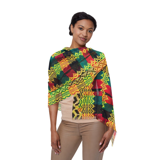 Philippines Filipino Batik inspired Light Scarf | Mindanao batik inspired Crisply PRINTED One sided scarf