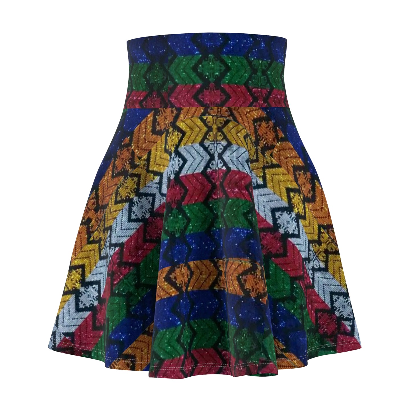 Philippines Crisply PRINTED Batik Raimbow Inspired Skater Skirt | Muliti cultural Philippine Filipino Attire | Independence Day |