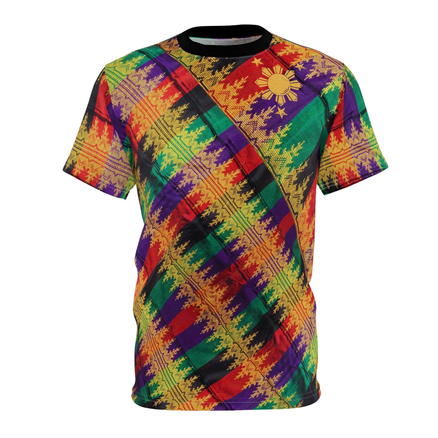 Philippine Batik Multi Colored Unisex Cut & Sew Tee
