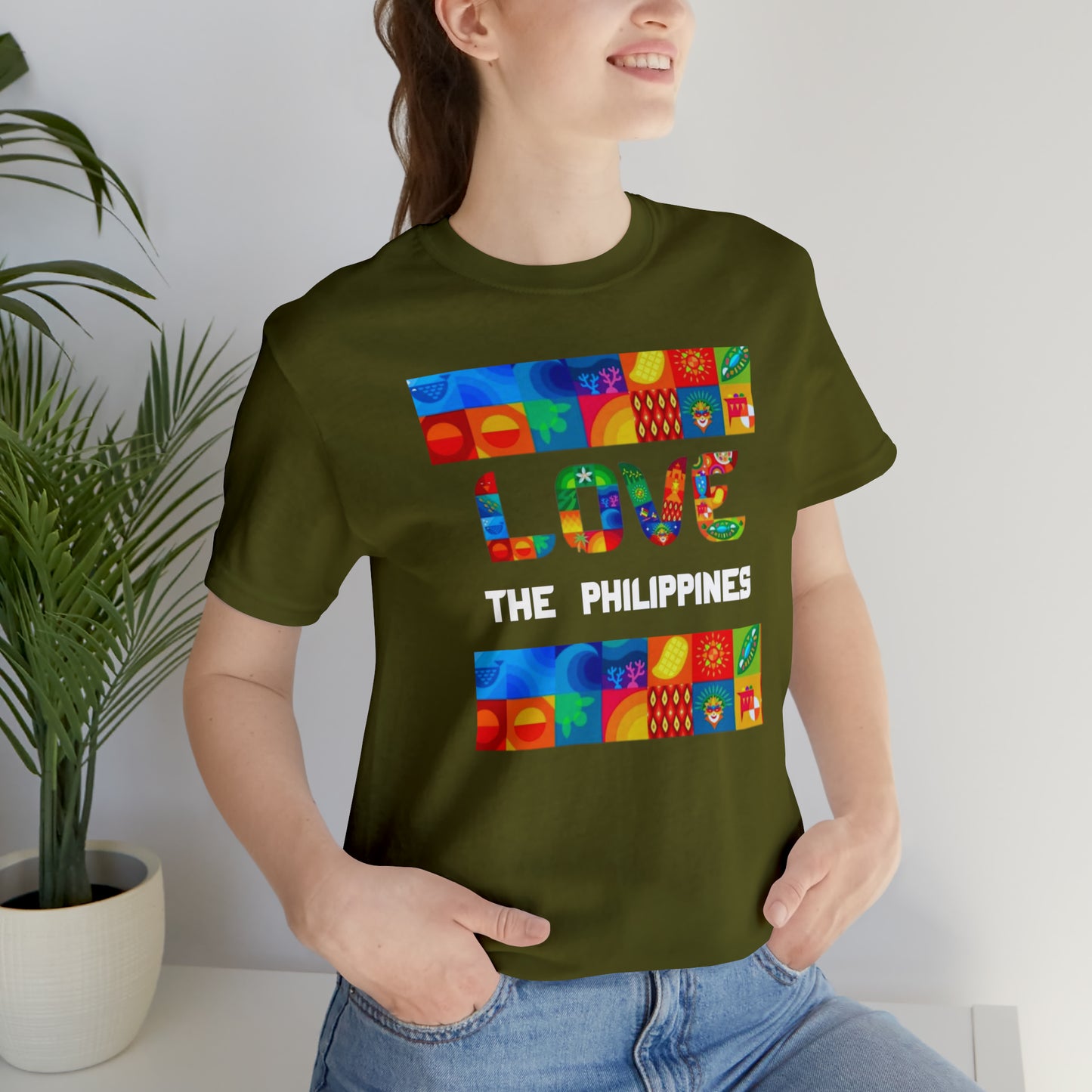 Love the Philippines Shirt , Filipino Shirt, Pinoy Shirt, Philippine Apparel