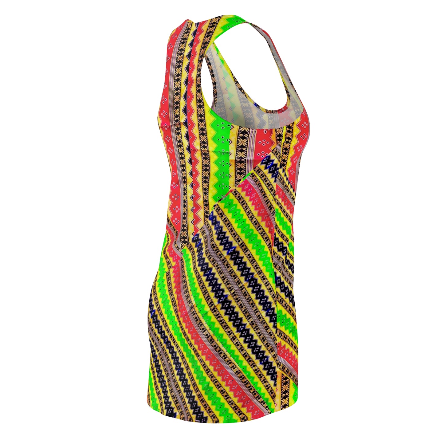 PHilippines Filipino Batik inspired Summer Dress | Filipino Women's Cut & Sew Racerback Dress | Crisply Printed