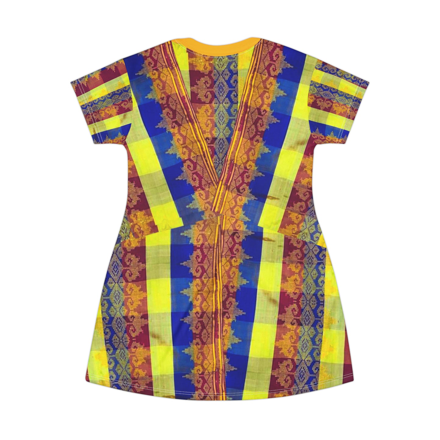 Philippines Filipino Batik inspired T-Shirt Dress | Mindanao batik mulit color Crisply PRINTED