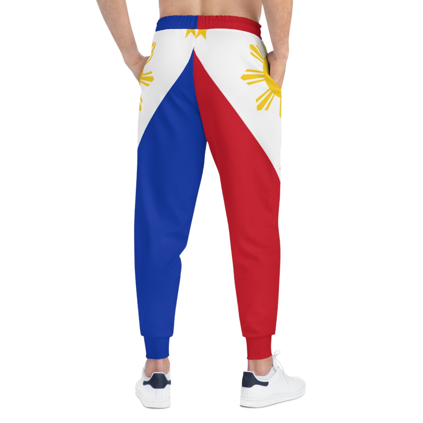 Philippines Filipino Flag Inspired Athletic Joggers | Multi Cultural Filipino Clothing | Philippine Independence Day Attire.
