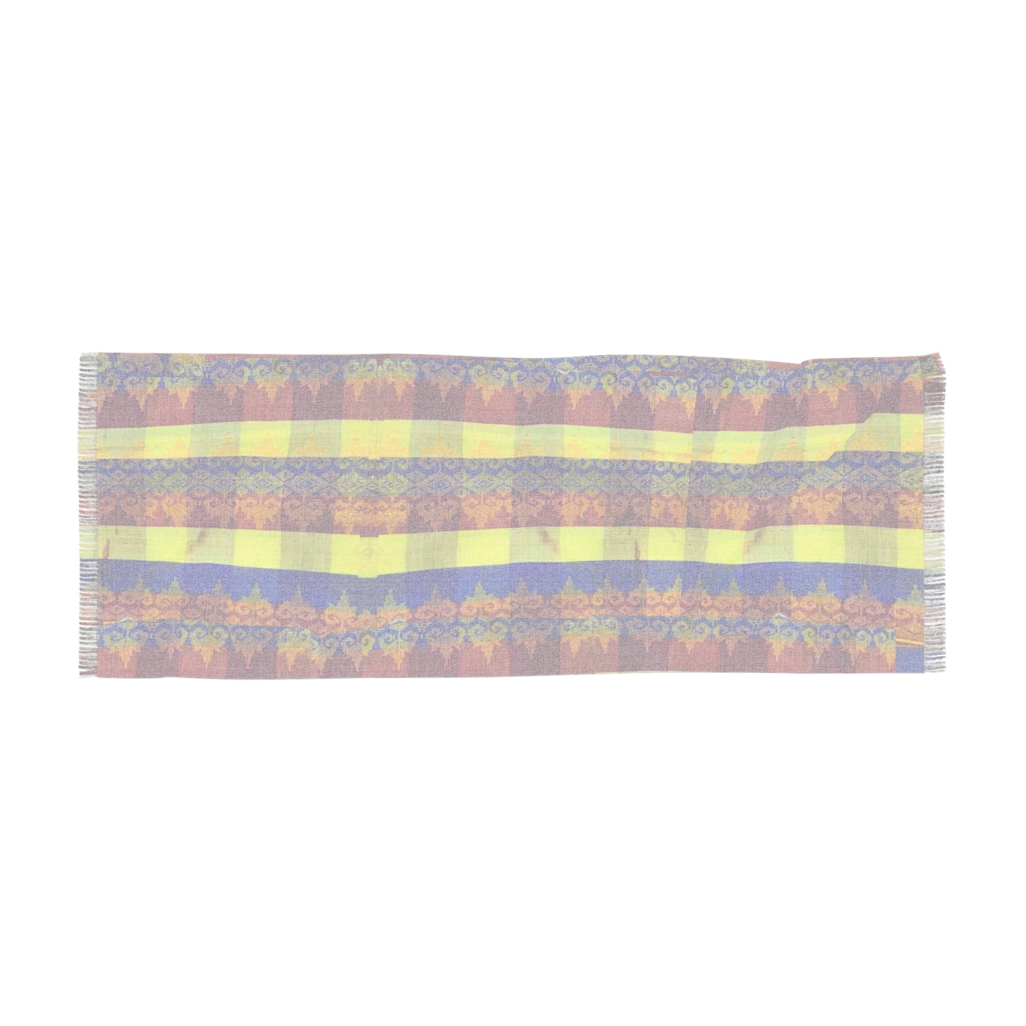 Philippines Filipino Batik inspired Light Scarf | Mindanao batik inspired Crisply PRINTED One sided scarf
