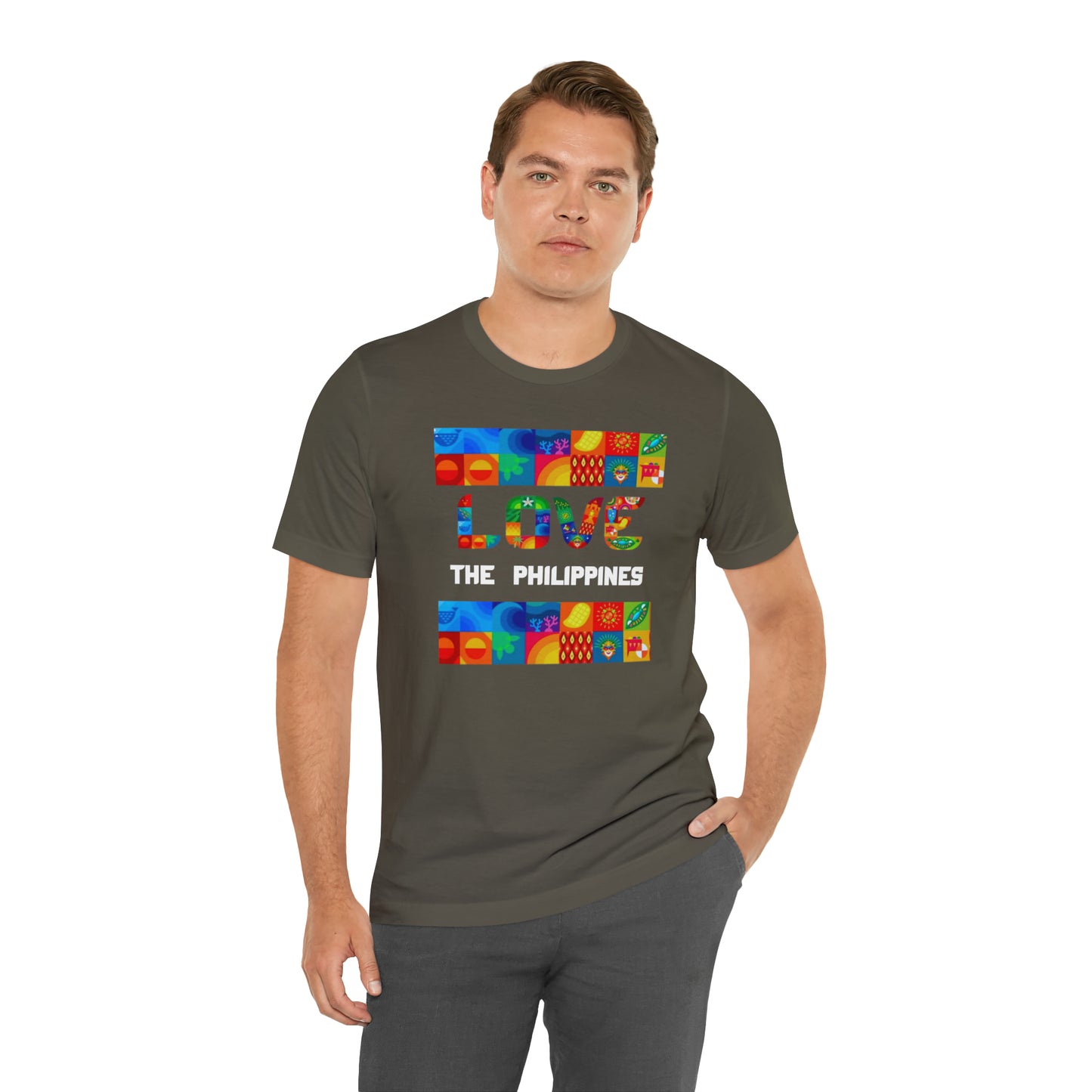 Love the Philippines Shirt , Filipino Shirt, Pinoy Shirt, Philippine Apparel