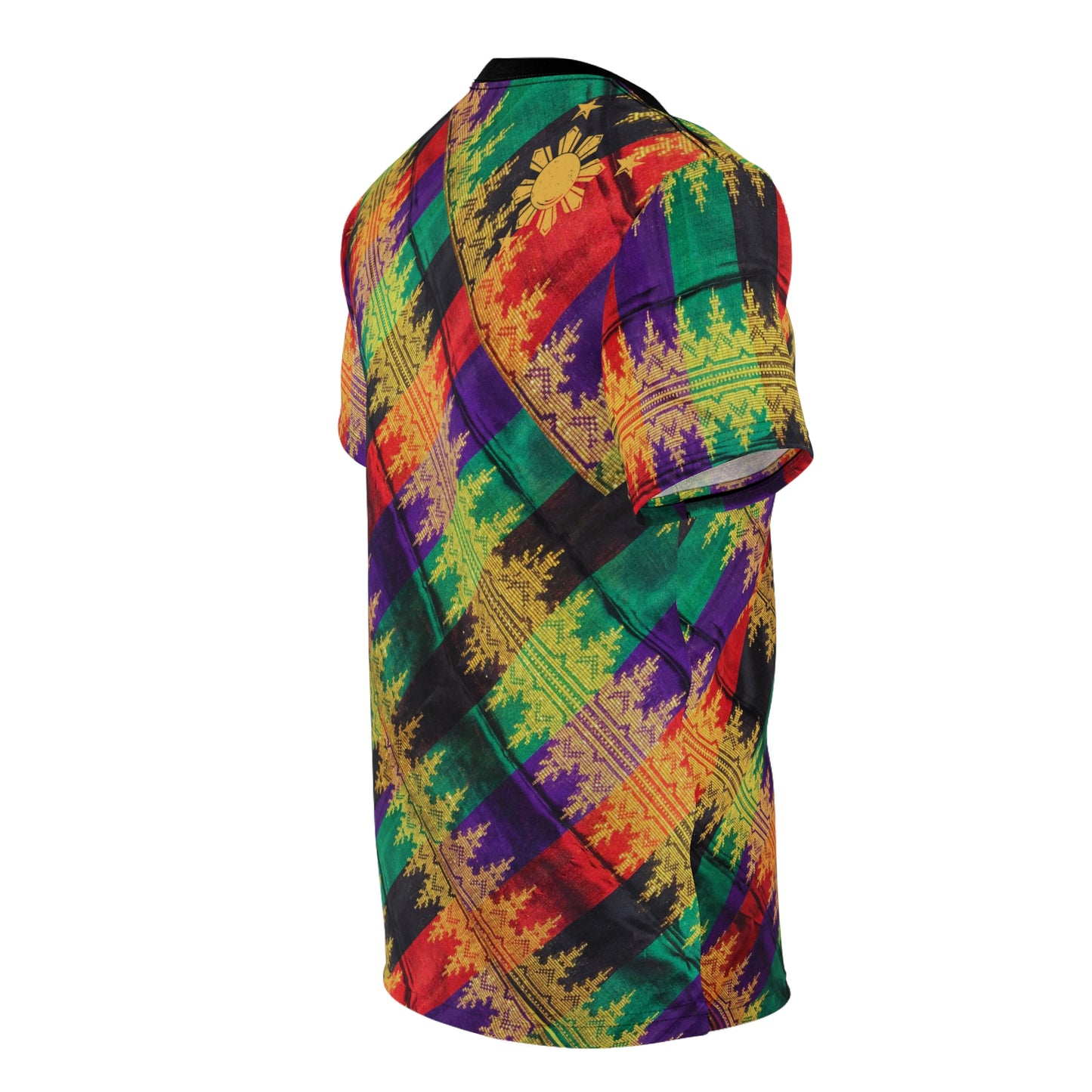 Philippine Batik Multi Colored Unisex Cut & Sew Tee