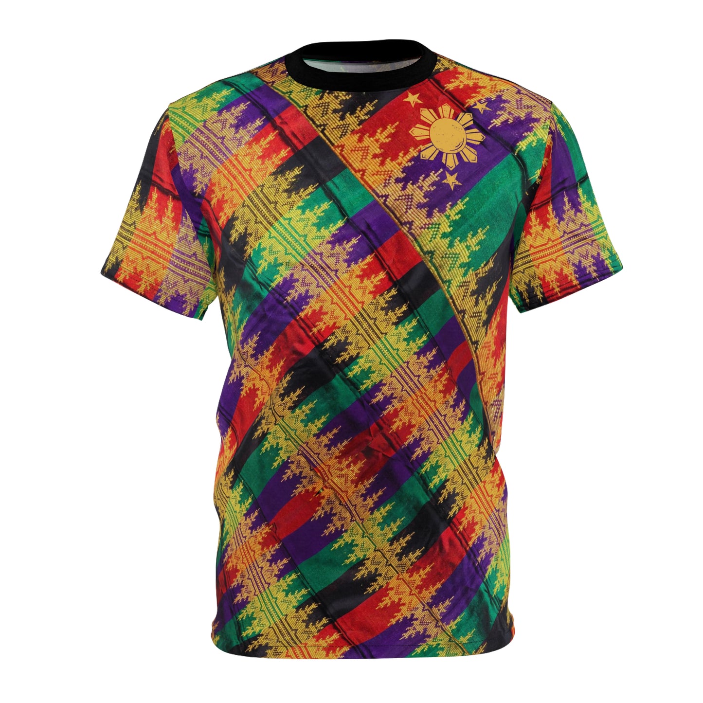Philippine Batik Multi Colored Unisex Cut & Sew Tee