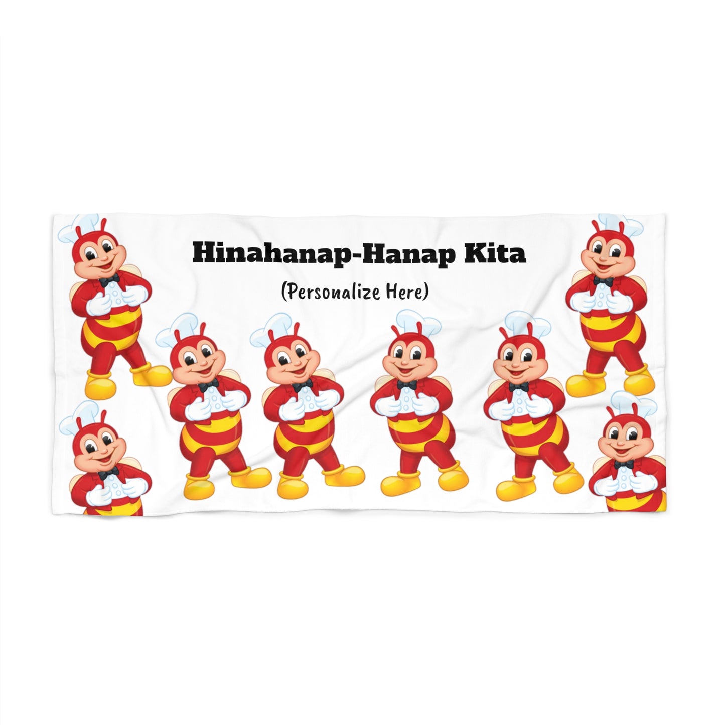 Philippines Filipino Jollibee Beach Towel Filipino Summer Beach Towel