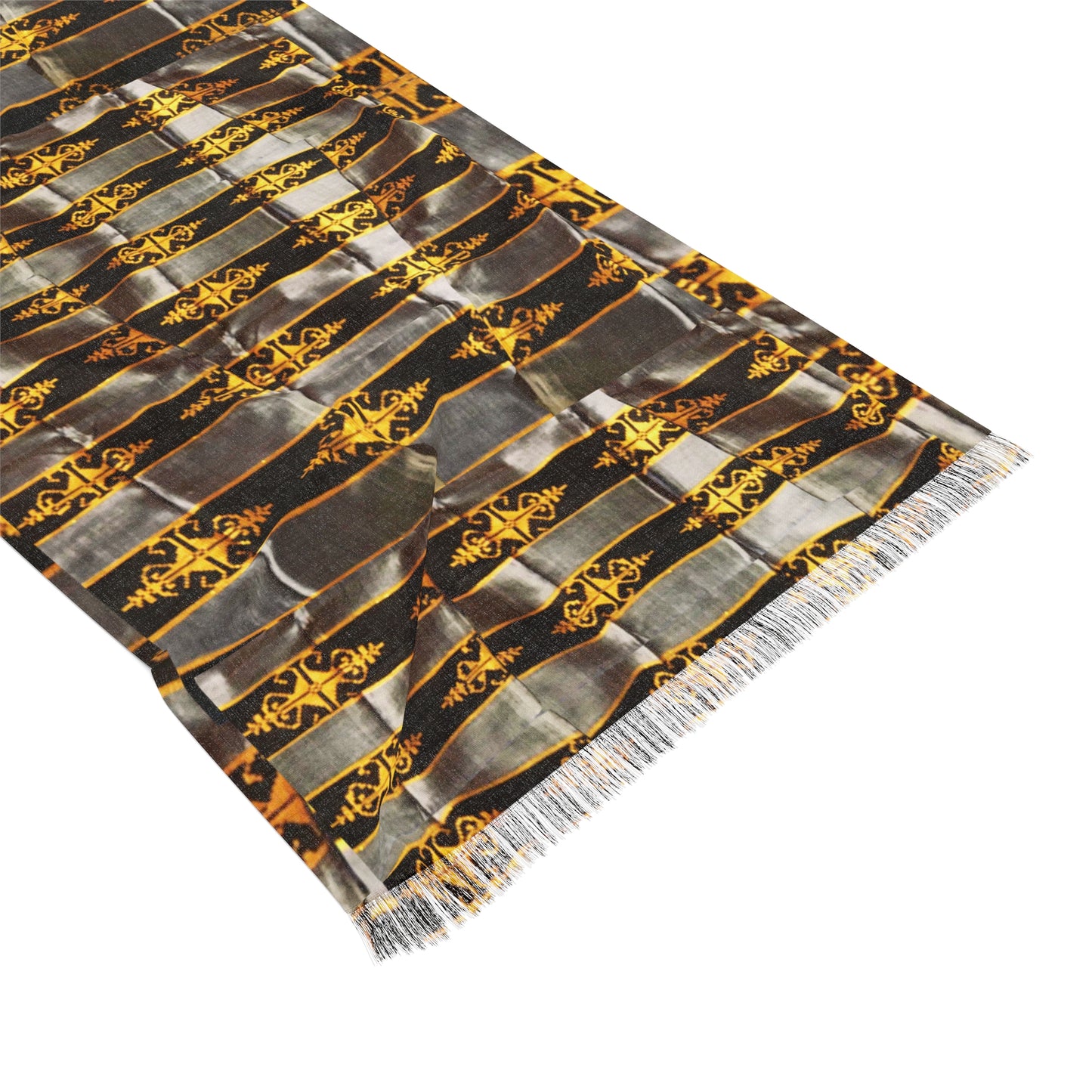 Philippine Filipino Batik Inspired Light Scarf | Mindanao Batik Inspired Crisply PRINTED light scarf