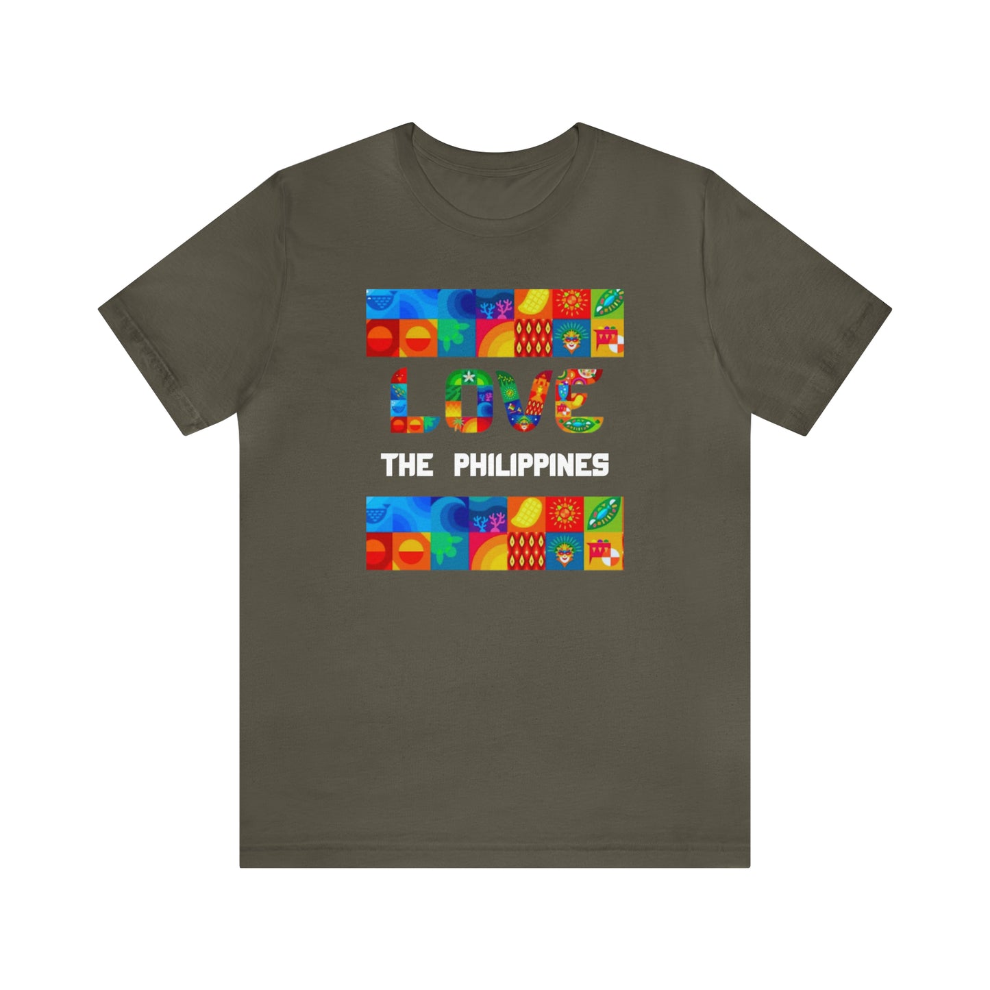 Love the Philippines Shirt , Filipino Shirt, Pinoy Shirt, Philippine Apparel