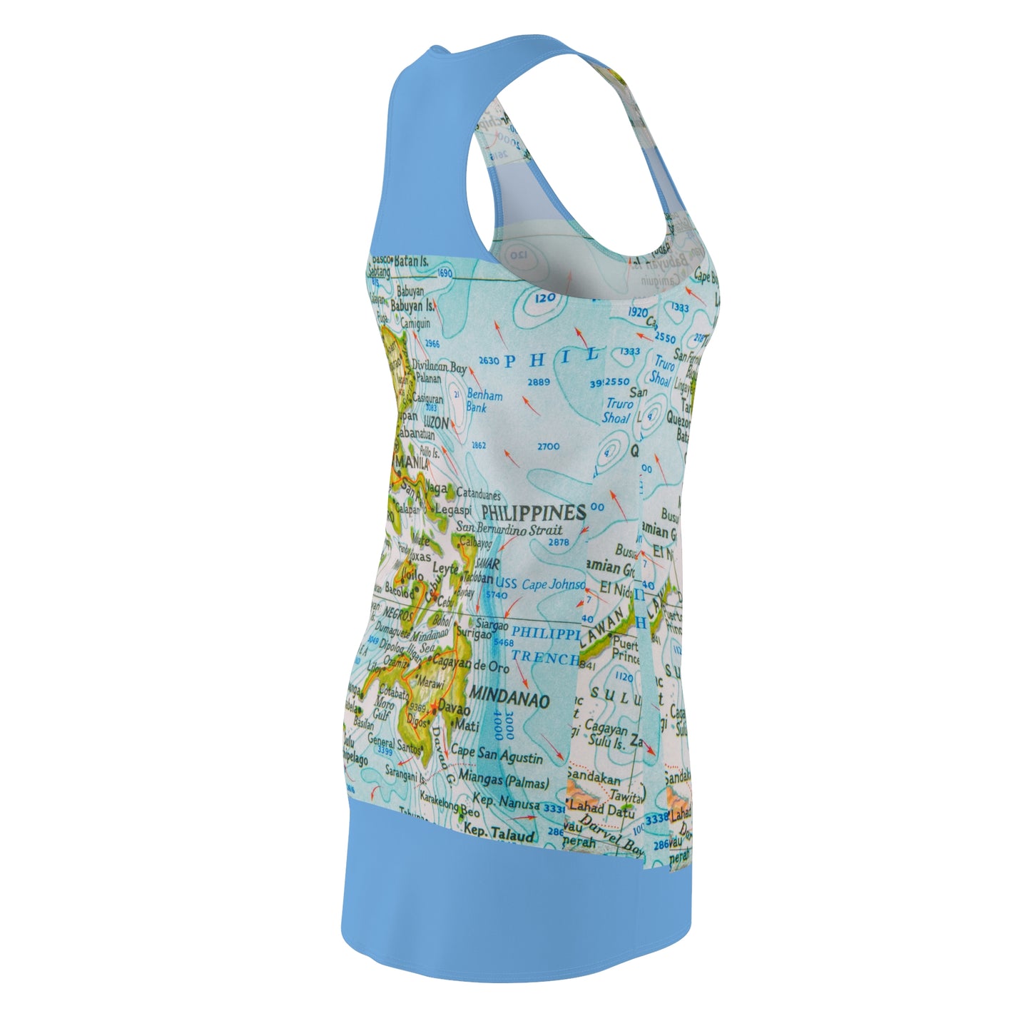 Philippines Filipino Map Inspired Racerback Dress | Multi Cultural dress | Philippine Independence Day Attire
