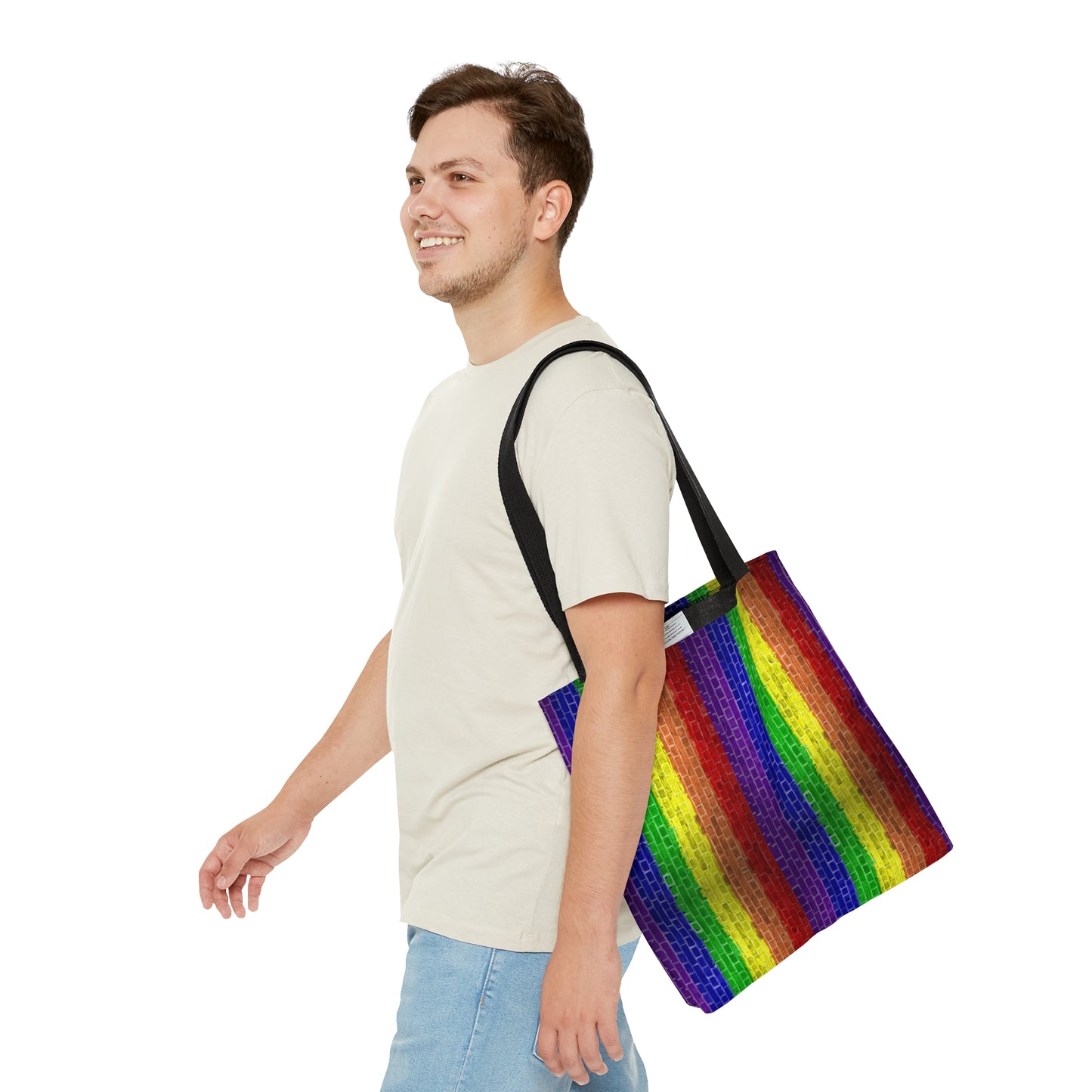Pride LGBT Rainbow Tote Bag | Rainbow Flag LGBT Bag Crisply Printed