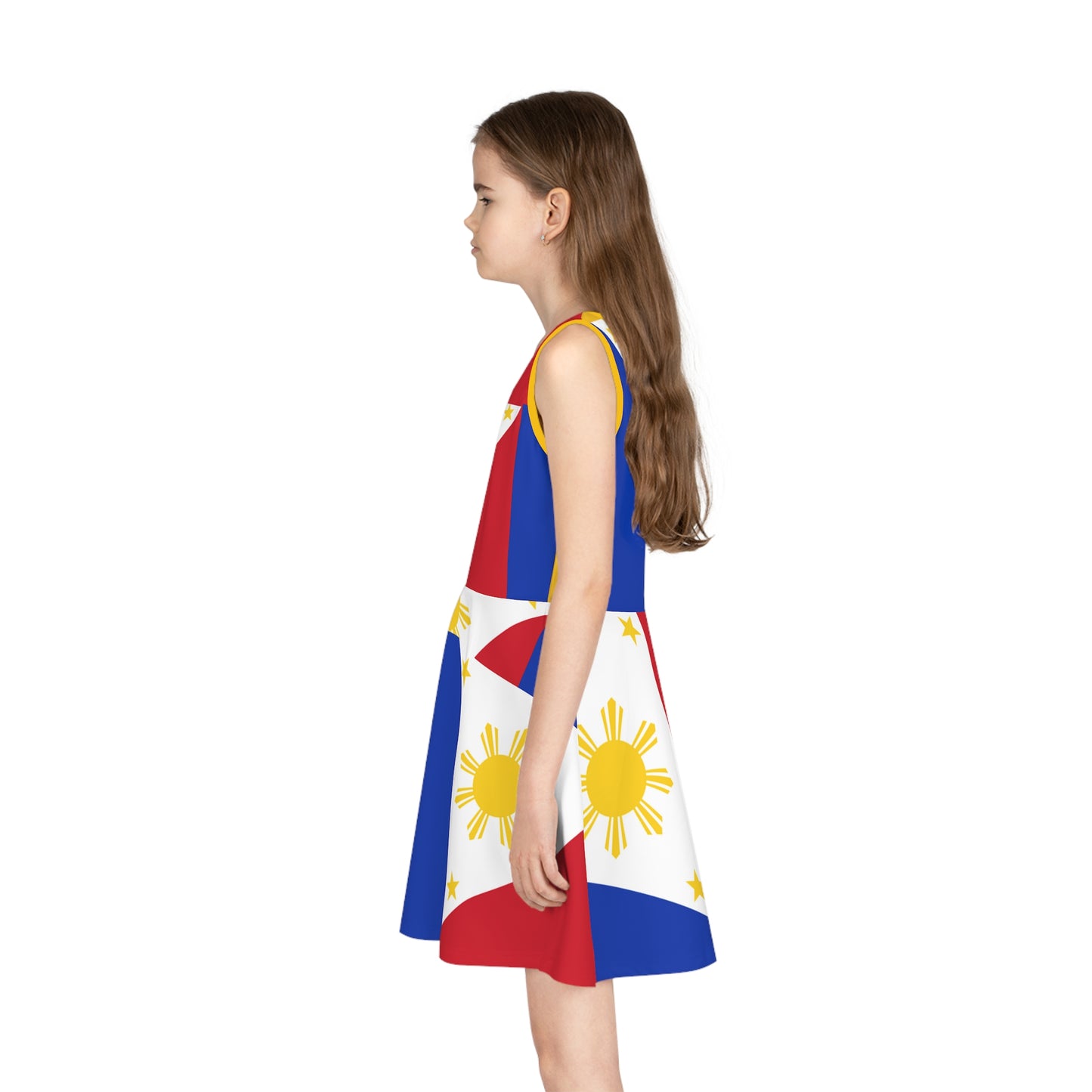 Filipino Culltural Sundress Girls Costume | Independence day celebration Kids Costume