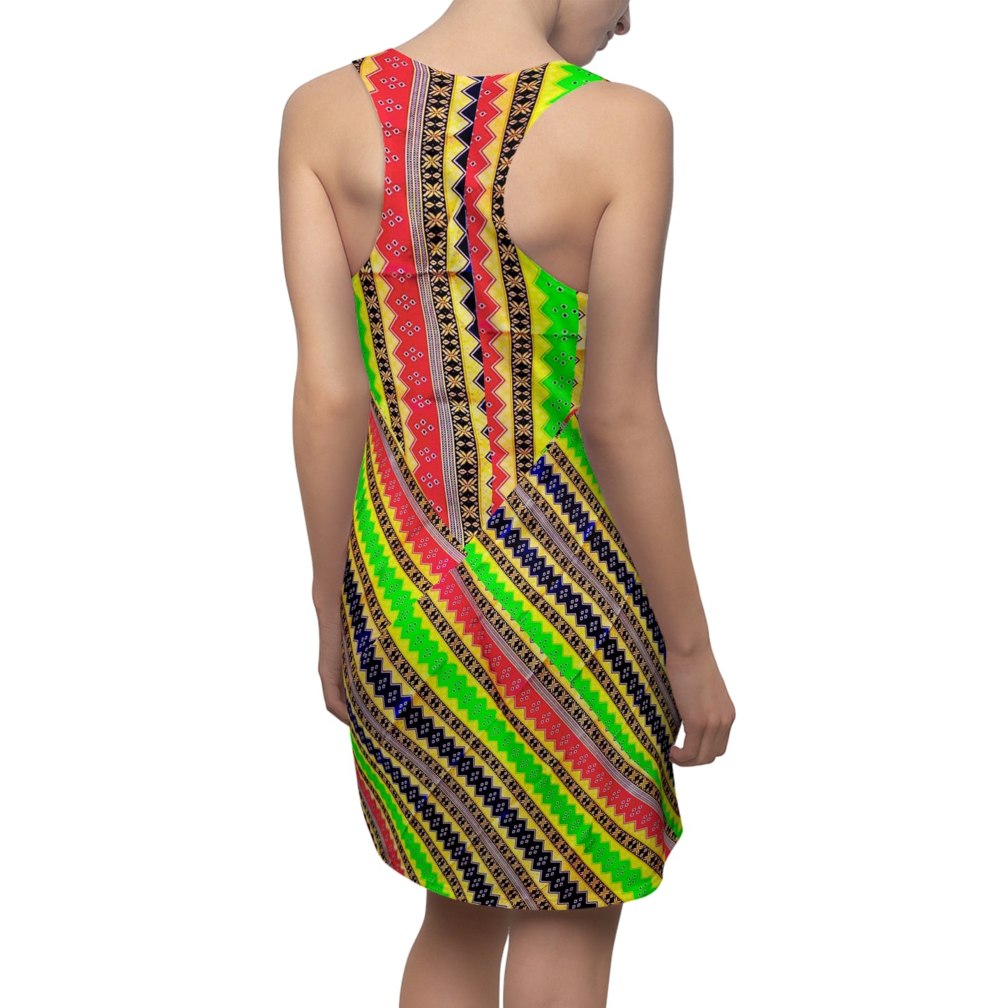 PHilippines Filipino Batik inspired Summer Dress | Filipino Women's Cut & Sew Racerback Dress | Crisply Printed