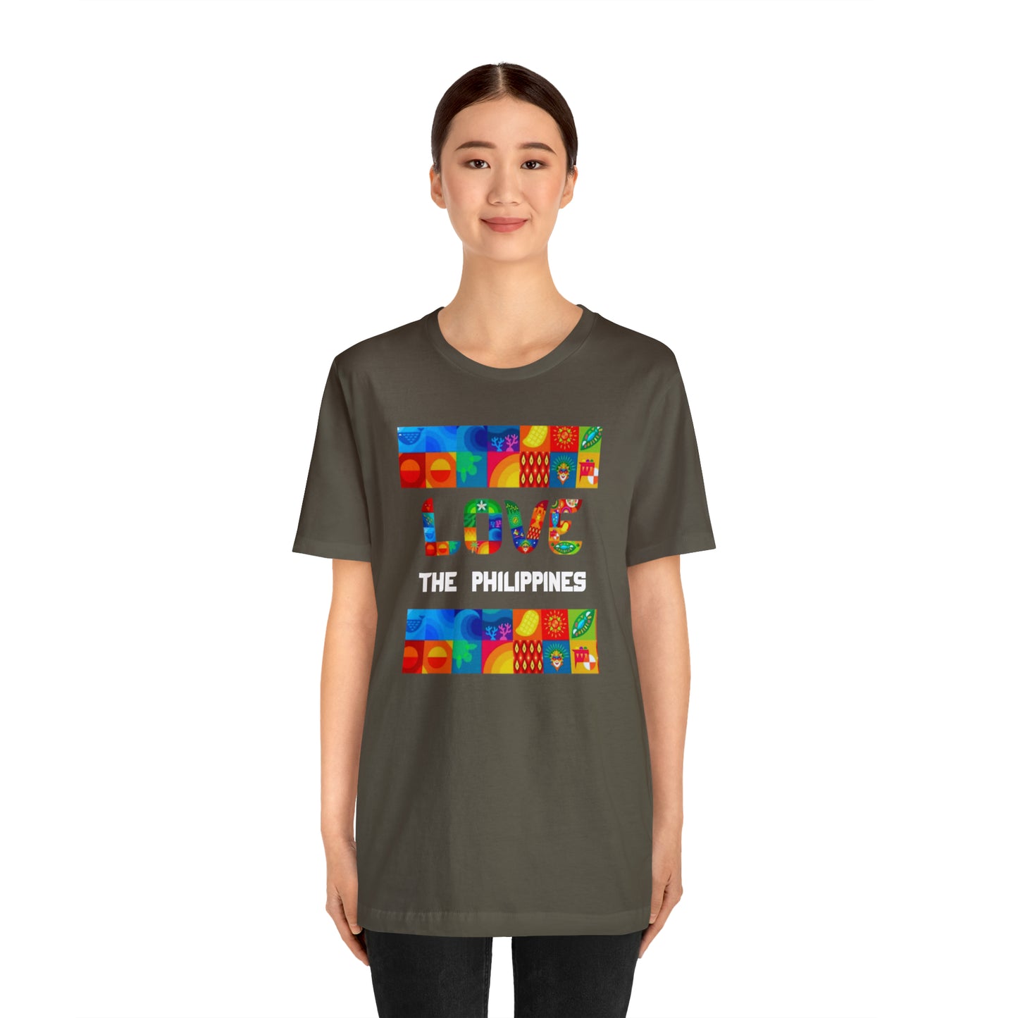 Love the Philippines Shirt , Filipino Shirt, Pinoy Shirt, Philippine Apparel