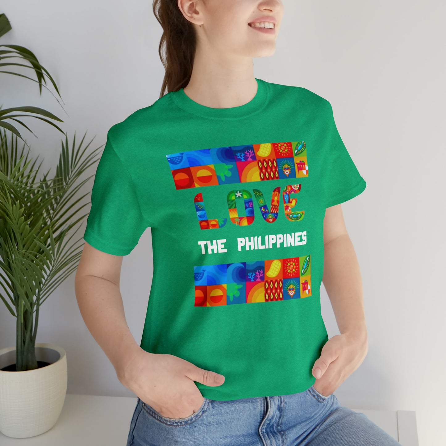 Love the Philippines Shirt , Filipino Shirt, Pinoy Shirt, Philippine Apparel