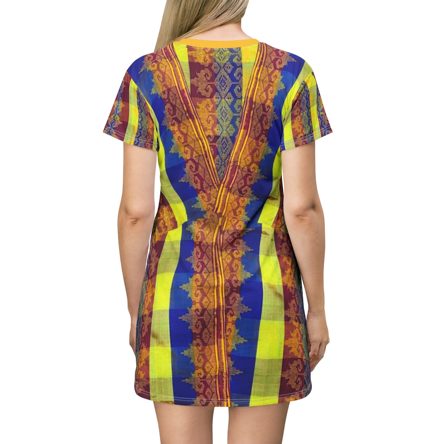 Philippines Filipino Batik inspired T-Shirt Dress | Mindanao batik mulit color Crisply PRINTED