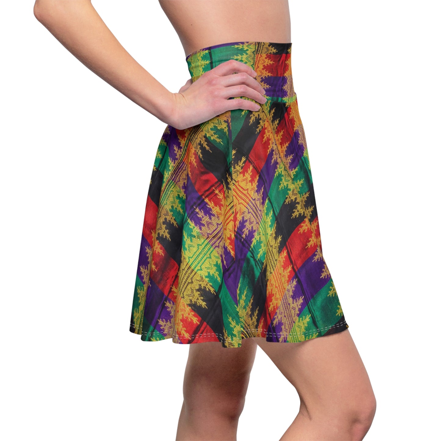 Philippines Filipino Crisply PRINTED Batik Inspired Skater Skirt | Muliti cultural Philippine Filipino Attire | Independence Day Attire