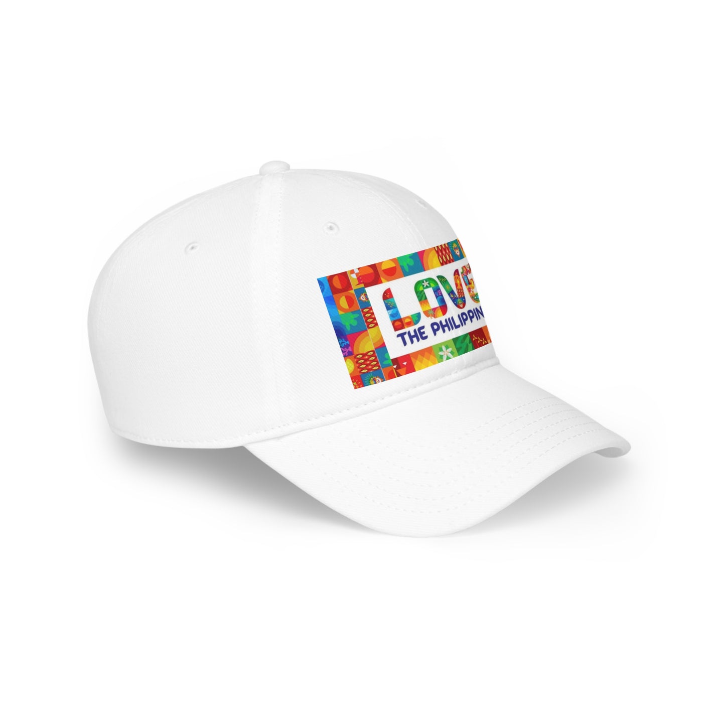 Philippines Filipino " Love the Philippines " Low Profile Baseball Cap Filipino Love the Philippines Baseball Cap | Crisply Printed