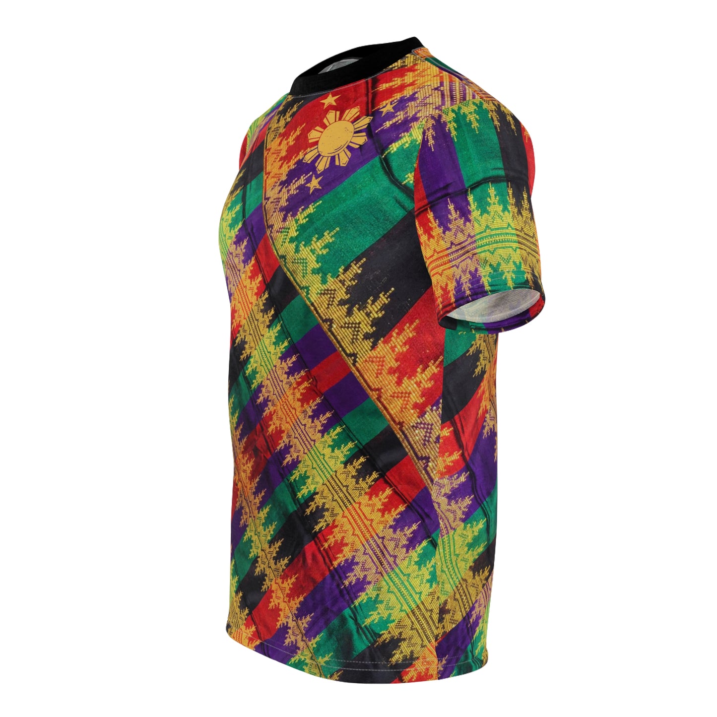 Philippine Batik Multi Colored Unisex Cut & Sew Tee