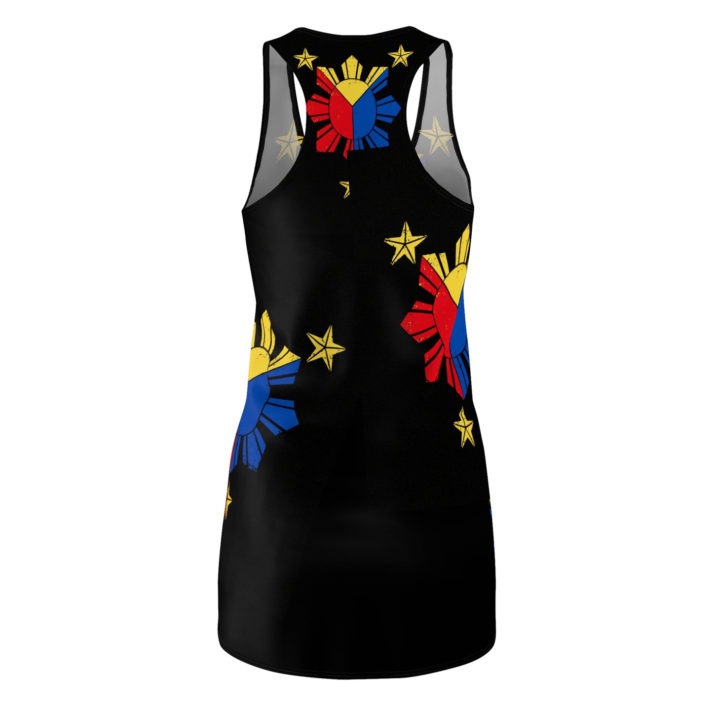 Philippines Filipino Sun Star & Flag Inspired Racerback Dress | Multi Cultural dress | Philippine Independence Day Attire