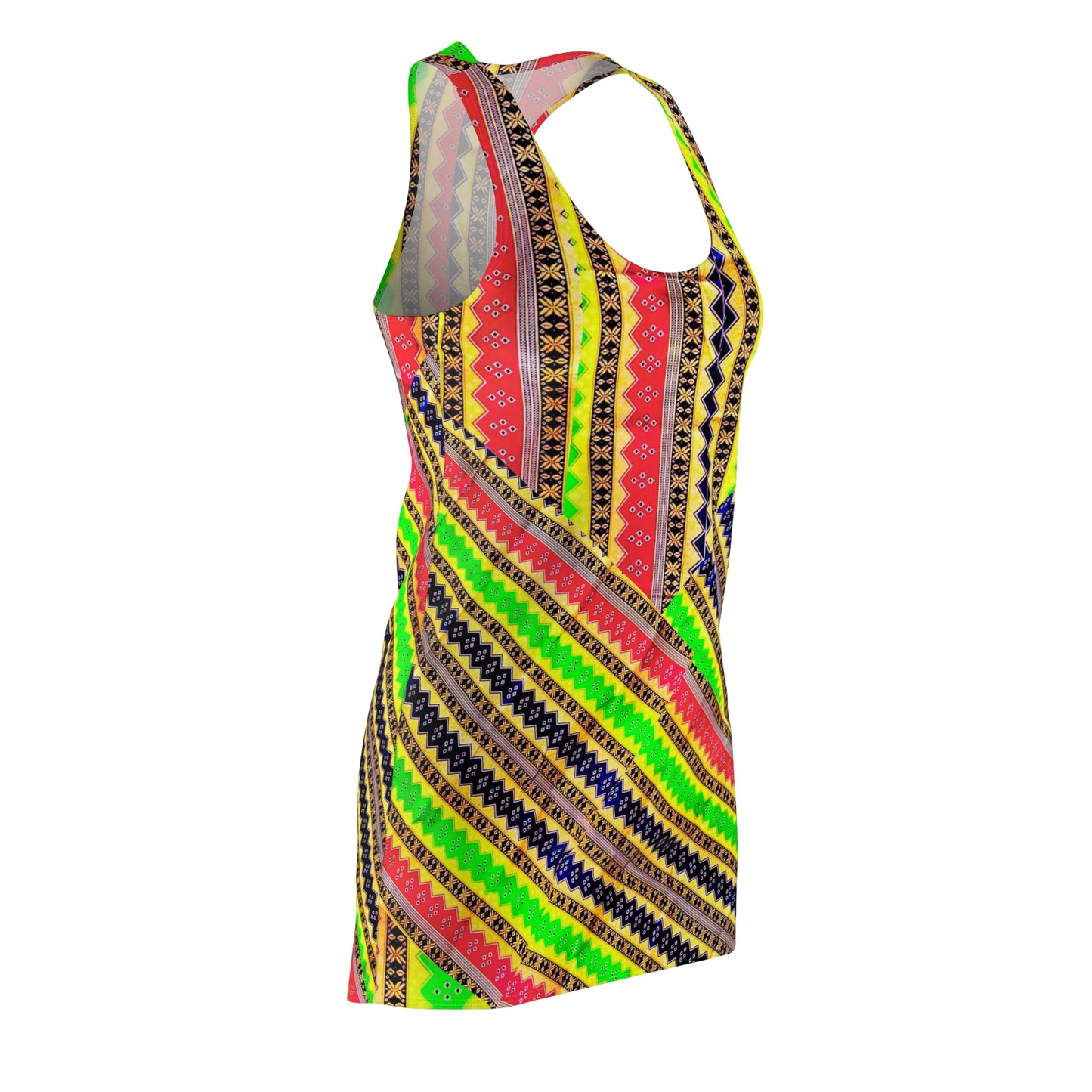 PHilippines Filipino Batik inspired Summer Dress | Filipino Women's Cut & Sew Racerback Dress | Crisply Printed