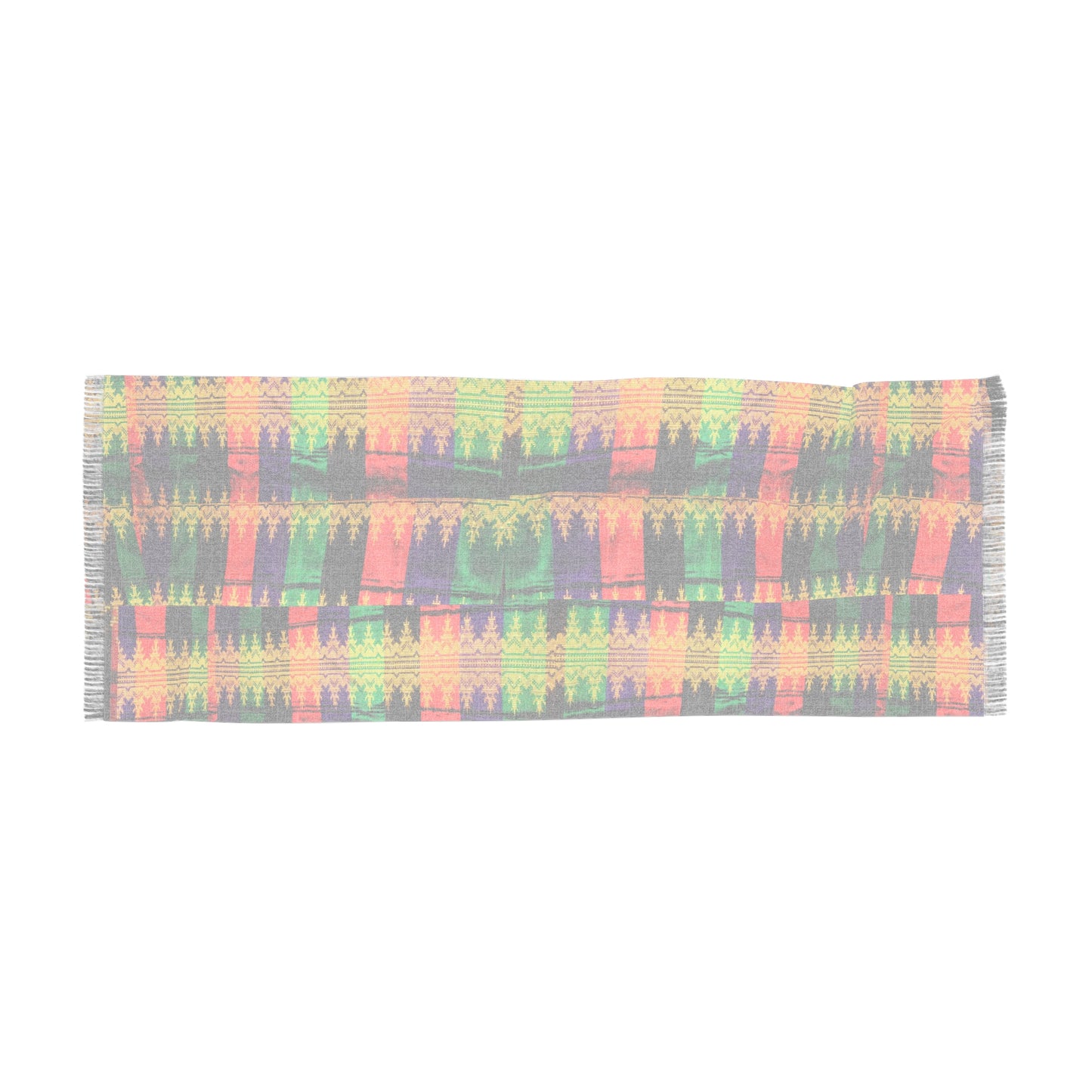Philippines Filipino Batik inspired Light Scarf | Mindanao batik inspired Crisply PRINTED One sided scarf