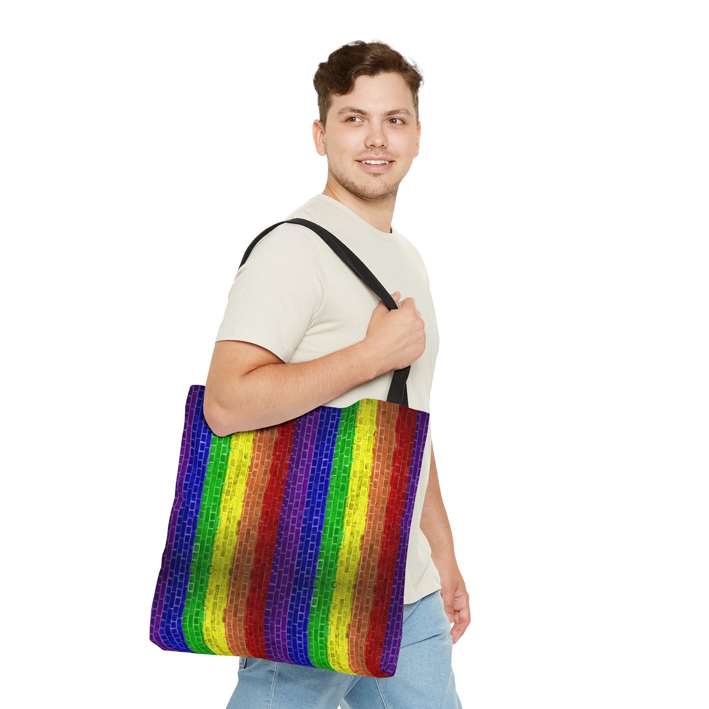Pride LGBT Rainbow Tote Bag | Rainbow Flag LGBT Bag Crisply Printed