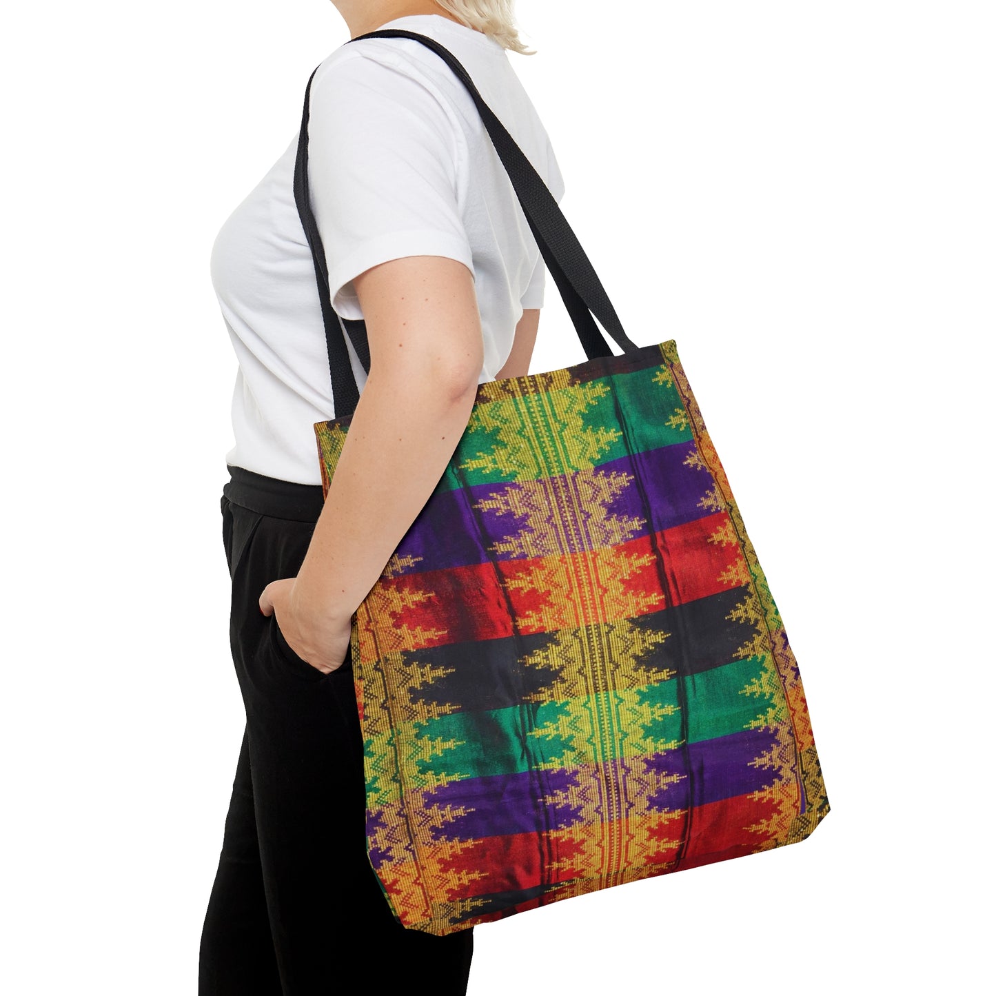 Philippines Batik inspired crisply PRINTED Tote Bag | Filipino Mothers day Gift | Mindanao batik Print