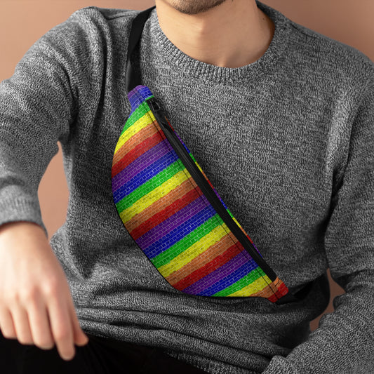 Pride LGBT Rainbow Fanny Pack| Rainbow pride Fanny pack bag | Gifts & Souvenirs | Travel Bag | Crisply Printed